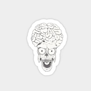 Mars Attacks - Martian Face Sticker